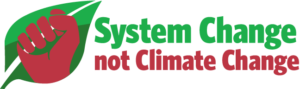 System Change not Climate Change's logo
