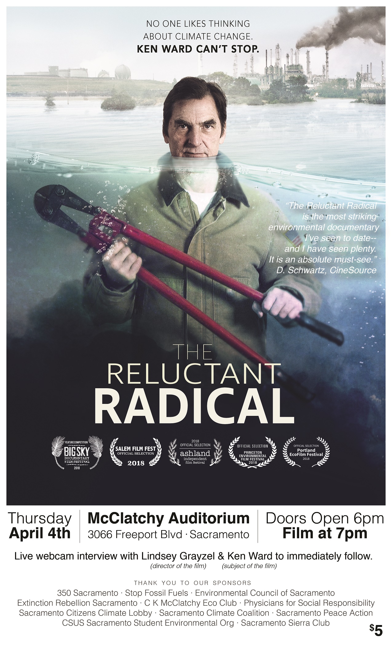 flyer for The Reluctant Radical