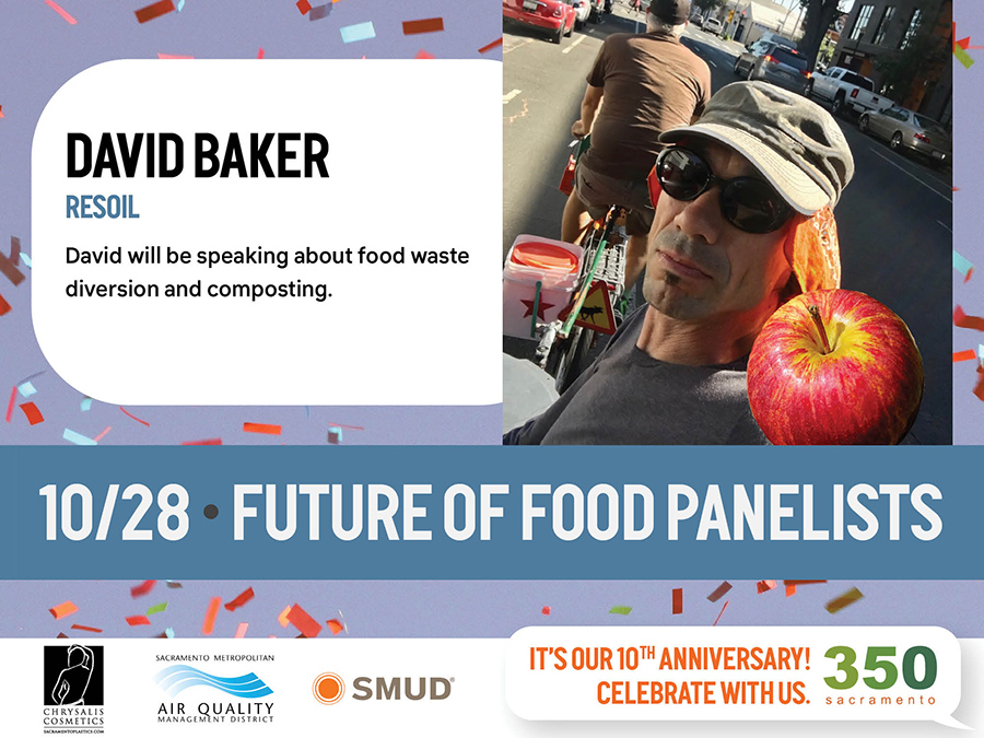 David Baker of ReSoil will be speaking about food waste diversion and composting.