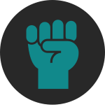 icon of solidarity fist