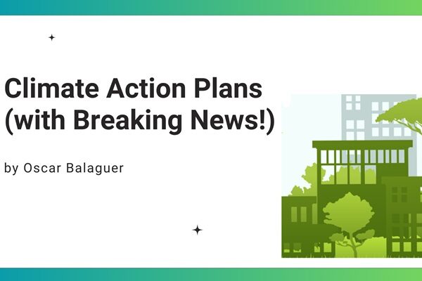 Climate Action Plans 350 Breaking News blog header