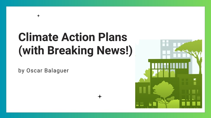 Climate Action Plans 350 Breaking News blog header
