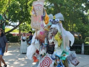 350 Sacramento - Earth Day Fairytale Town Plastic Person