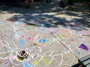 350 Sacramento - Earth Day Fairytale Town Sidewalk Art