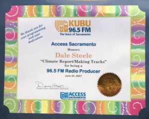 The Climate Report Radio Show Dale Steele Access Sacramento Certificate